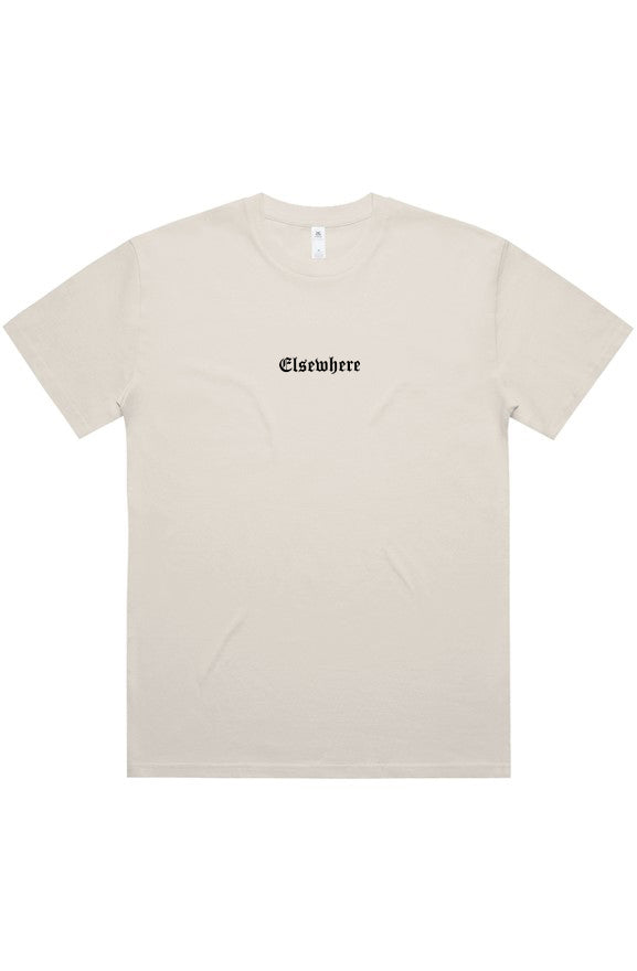 Block Oversized Tee - EE back (rope) Ecru